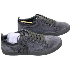 STEVE MADDEN Men's Yali Velvet Low-Top Sneaker Gray 7.5